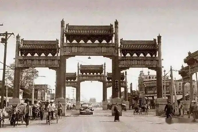 历史散叶|漫谈北京城的东单西单东四西四_牌楼_路口_大市