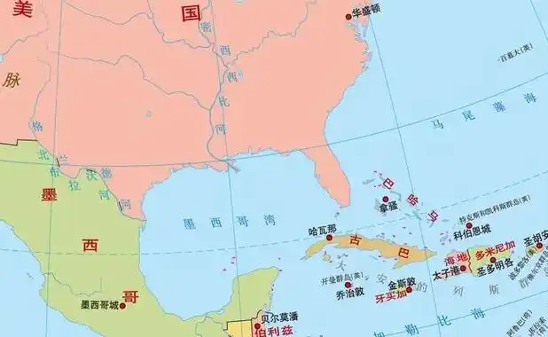古巴在北美洲的地理位置