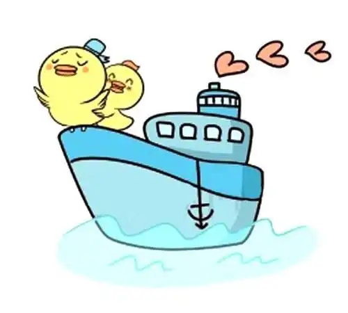 可爱的轮船简笔画彩色轮船简笔画和步骤图解教程