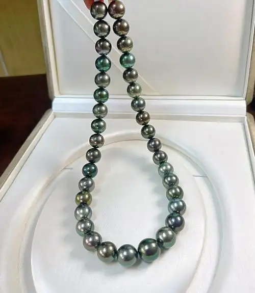 炫彩大溪地黑珍珠珠链
