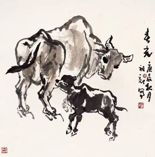 赣水无声洗健牛——吴祖郊探索"写意牛"的奥秘|中国画|李可染|绘画