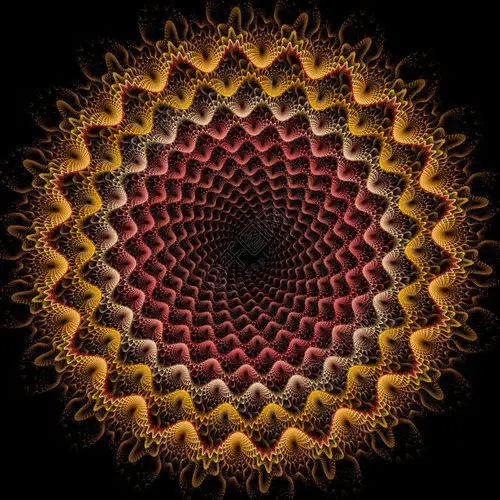 创意设计的抽象的分形图