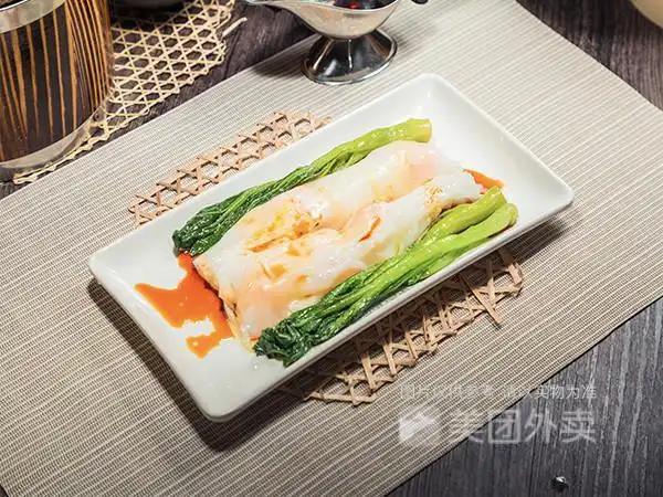 香菇鸡肉肠粉图片