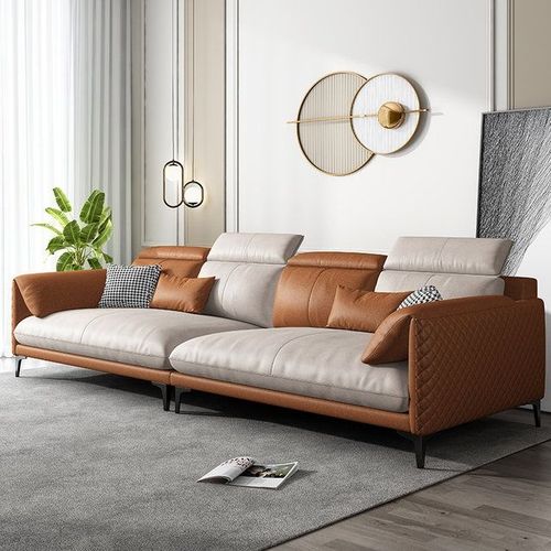 百纯意式极简布艺沙发现代简约小户型客厅北欧轻奢免洗科技布沙发