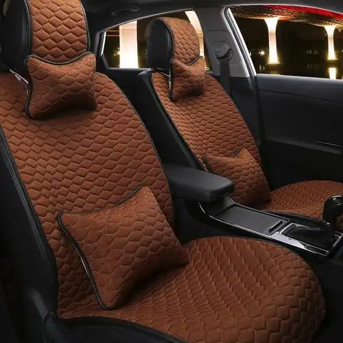 四季汽车坐垫通用汽车座套布艺防滑免绑夏季通用通用座套