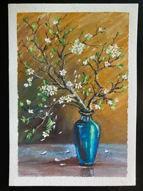 零基础油画棒临摹作品留念