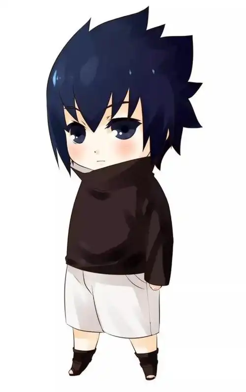 火影忍者:佐助q版高清大图,颜值即正义,好萌好可爱!