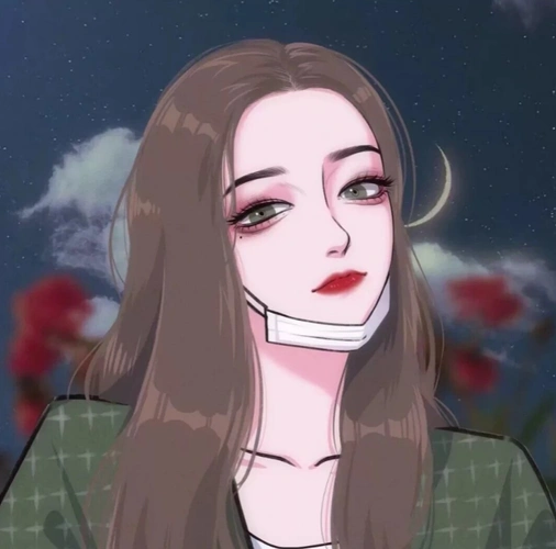 微信头像暗色系霸气拽姐御姐女生高冷动漫头像