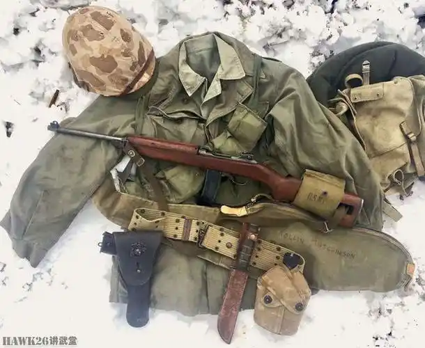 图说:m1卡宾枪 二战美国产量最大的枪械 世界第一种单兵自卫武器