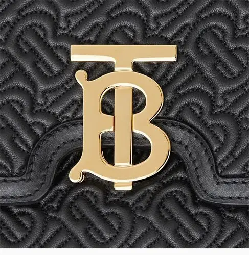 【包税】burberry/博柏利 女士tb 中号专属标识绗缝羔