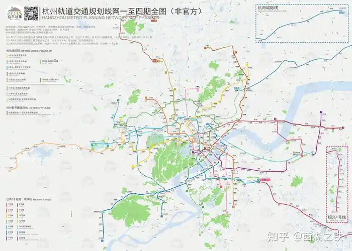 杭州地铁未来规划图(含自创)
