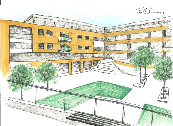 正文▲2018班凌玉嘉 ▲2011班李添顺家长《校园一角》 一件件精美的画