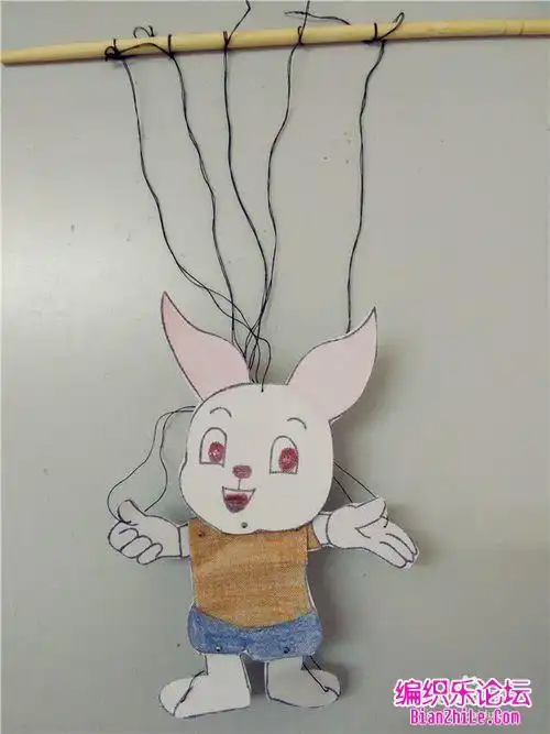 花开时—洪幼家园互动(四十五) 写美篇  小朋友,你的兔子木偶做好了吗