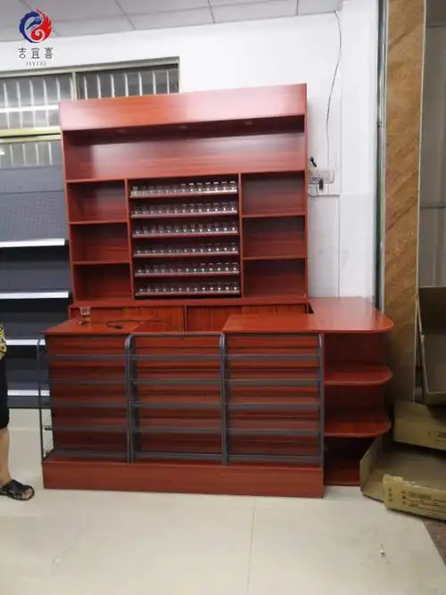 定制烟柜展示柜收银台烟酒柜定制免安装式便利店烟酒柜 铁灰色1.8 1.