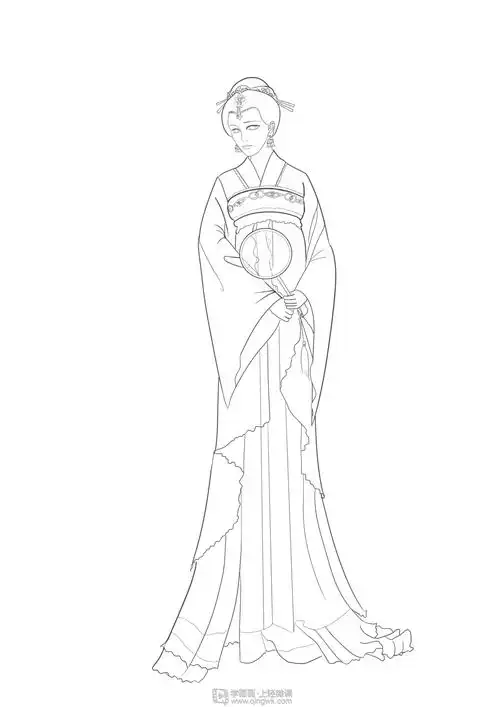 gf-8-217布老虎学员作业_古风插画魔鬼特训班学员作品 - 轻微课