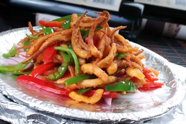 味道超棒的铁板鱿鱼须图片 海鲜,中华美食,营养美食,家庭美食,健康