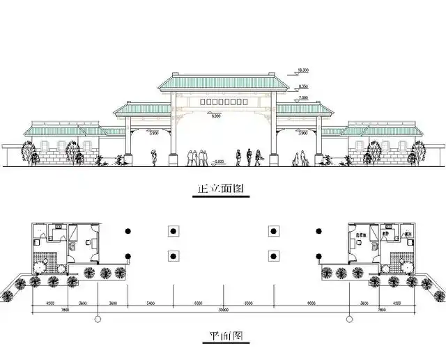 经典大门(仿古形式)