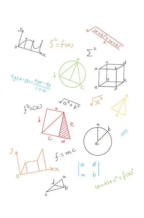 ai矢量手绘数学公式