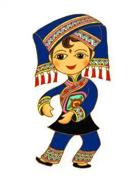 壮族女孩简笔画 壮族女孩简笔画图片