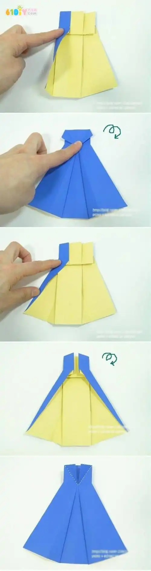 折纸制作衣服图片 手工折纸大全-蒲城教育文学网