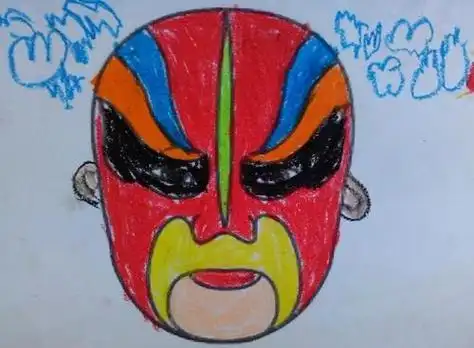 川剧脸谱简笔画手抄报京剧脸谱手抄报