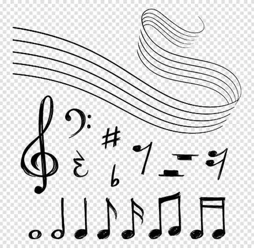 音符.黑色的音乐 i>线 /i> i>条 /i>,旋律元素和五 i720_704