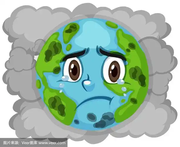 地球上的污染与肮脏的烟雾背景