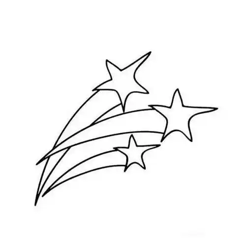 天空的流星简笔画要怎么画美丽的流星夜晚星空简笔画流星简笔画教程