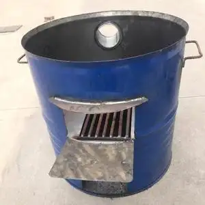 柴火灶农村家用户外做饭柴禾土锅灶台大号铁桶露天办酒席移动野营