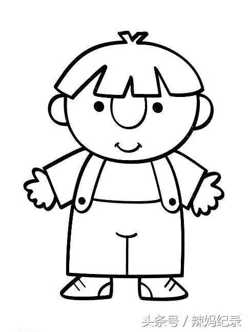 小男孩简笔画可爱(5—8岁儿童简笔画人物)