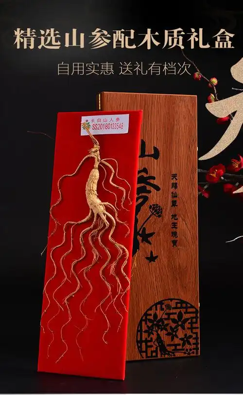 长白山人参山参东北林下参野山参礼盒装人参 两盒【图片 价格 品牌