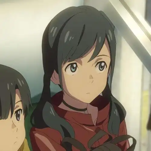 《天气之子》天野阳菜,双马尾的阳菜太可爱啦,动漫头像壁纸自剪