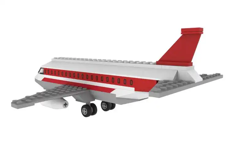 乐高喷气式飞机3d模型