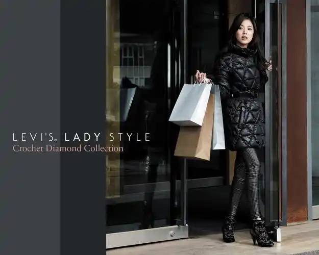 美国levi李维斯ladystyle女性牛仔裤广告高清摄影图片