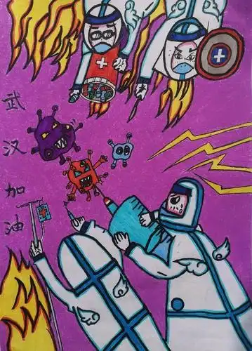 《武汉加油》 李丹阳 7岁