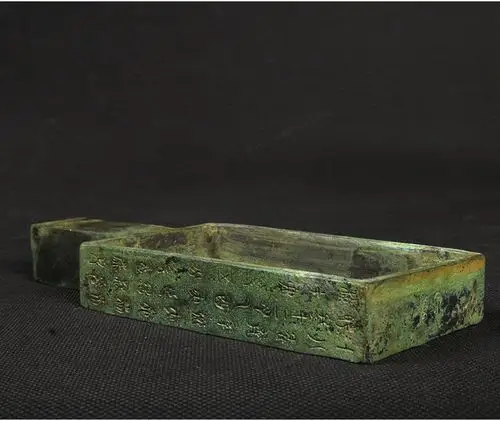 仿古青铜器商鞅方升古量器度量衡文玩古摆件定制婚庆影视道具厂家