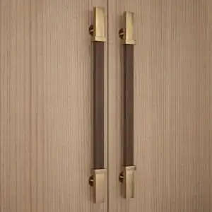 玻璃门拉手实木现代图片