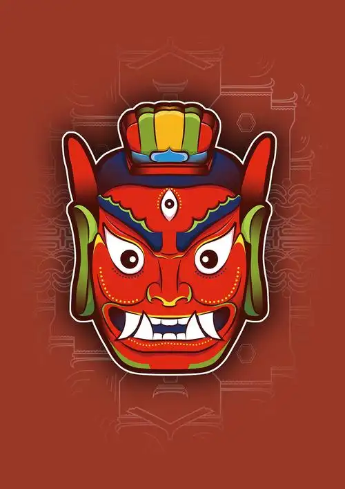 徽州文化(徽派建筑,傩舞面具)