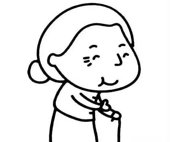 2022最新老奶奶的简笔画简笔画人物画法奶奶