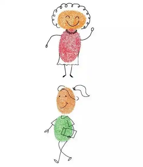 儿童手指画指尖上的萌萌哒