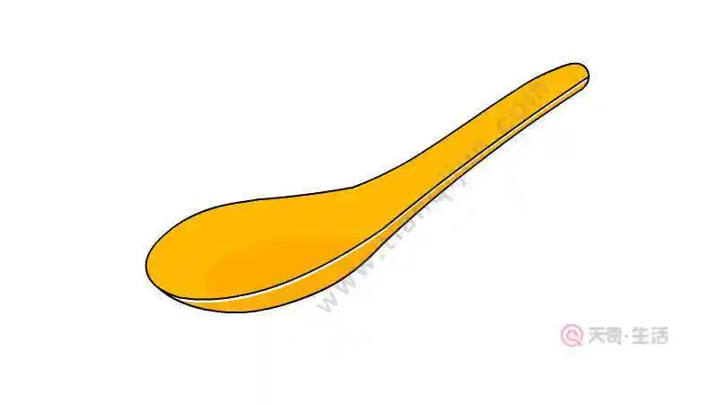 卡通勺子简笔画