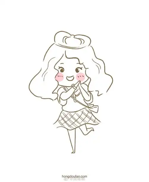 8张可爱的小女生手绘简笔画头像