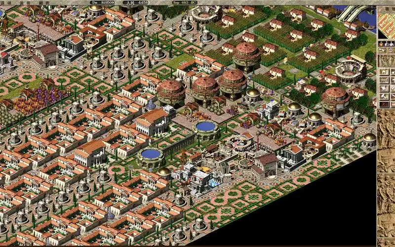 凯撒大帝3四万人128豪华宫殿完美城市之五-方杖-方杖-哔哩哔哩视频