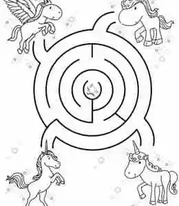 12张为3到5岁孩子们准备的可爱简单迷宫游戏图片