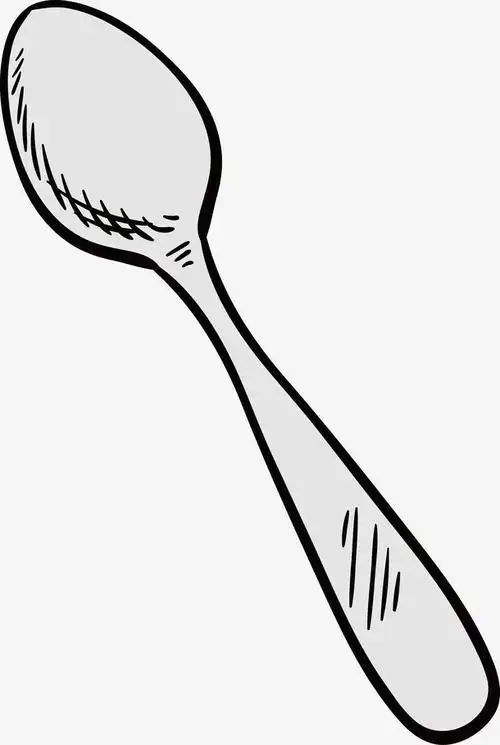 用勺子的简笔画