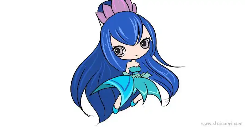 7个叶罗丽仙子陈思思儿童画怎么画 7个叶罗丽仙子陈思思简笔画顺序