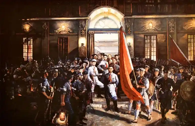 南昌起义——罗田喜,油画