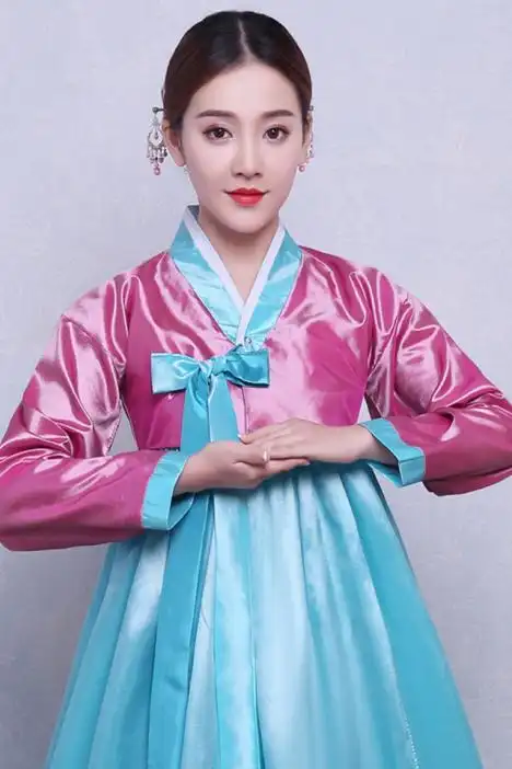 新款韩国古装传统韩服女宫廷礼服大长今改良朝鲜服装舞蹈表演出服