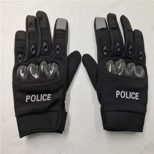 特警战术手套 全牛皮特警战训手套 半指全指特警战术手套