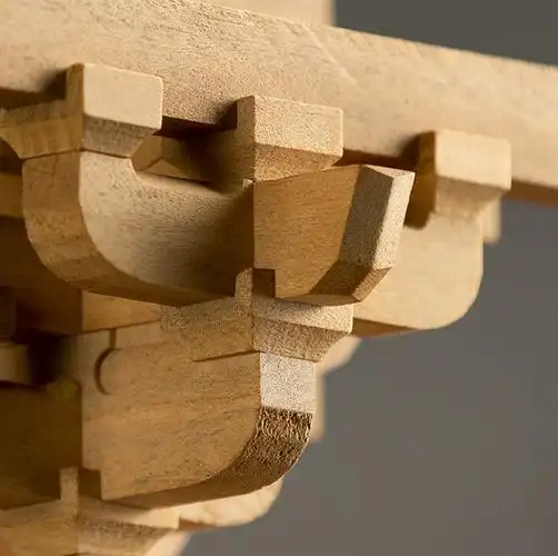 这个中国古建筑榫卯结构积木,没有一个建筑师能抗拒!
